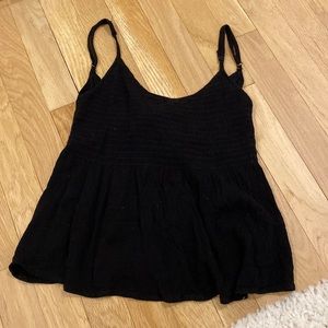 Flowy black tank top